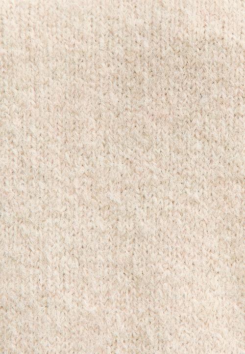 New Look - Crew Neck Oversized Textured Knit Jumper - cream