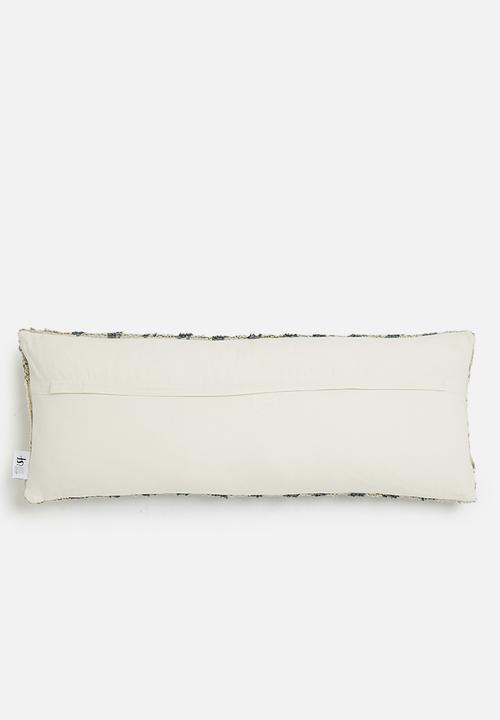 Sixth Floor - Fig cushion with inner - blue & neutral