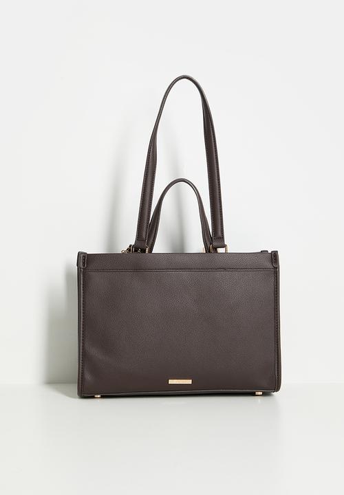 Anne Klein - Exclusive Double Handle Bonded Tote Bag - Espresso