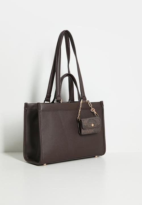 Anne Klein - Exclusive Double Handle Bonded Tote Bag - Espresso