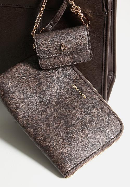 Anne Klein - Exclusive Double Handle Bonded Tote Bag - Espresso