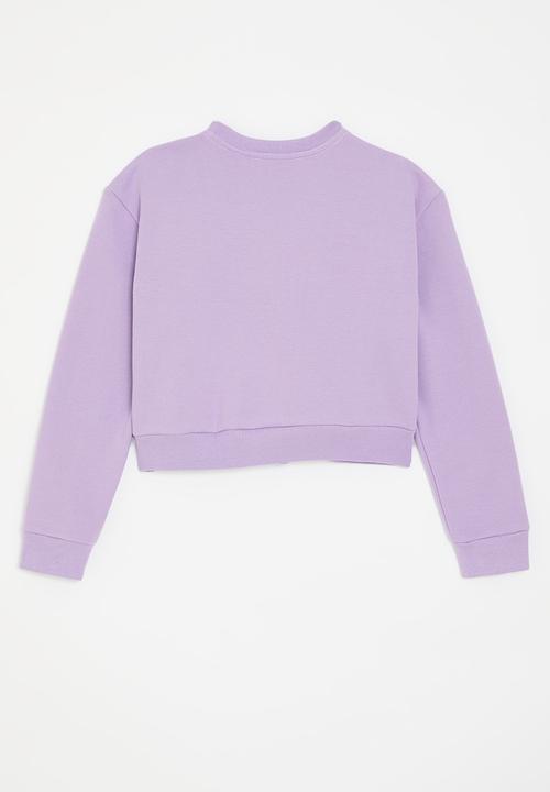 Pop Candy - Cropped sweatshirt - pale purple