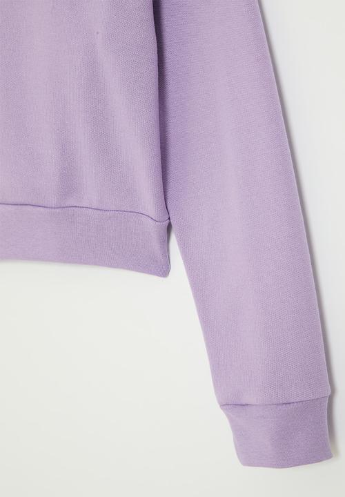 Pop Candy - Cropped sweatshirt - pale purple