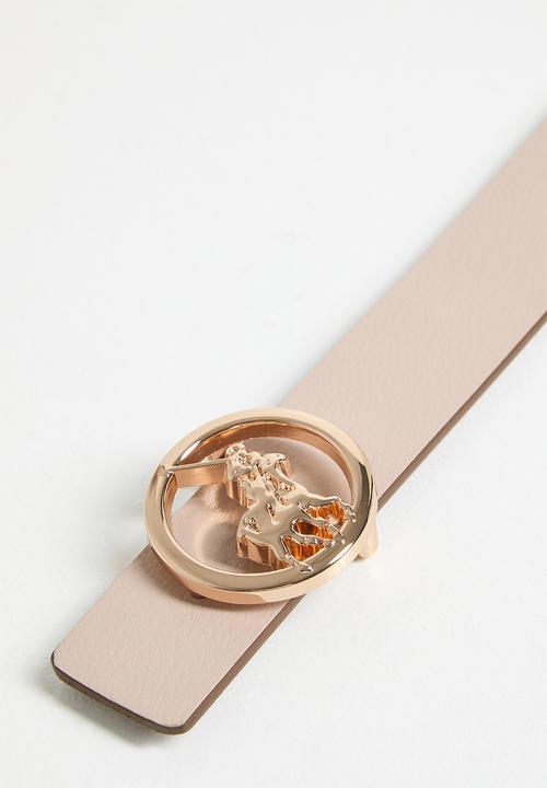 POLO - Andrea belt - tan &  stone