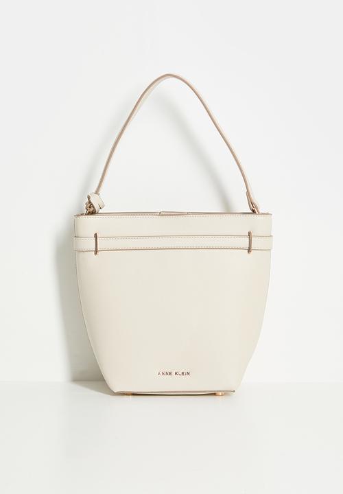 Anne Klein - Exclusive Bucket With Detachable Strap Bag-Parchment