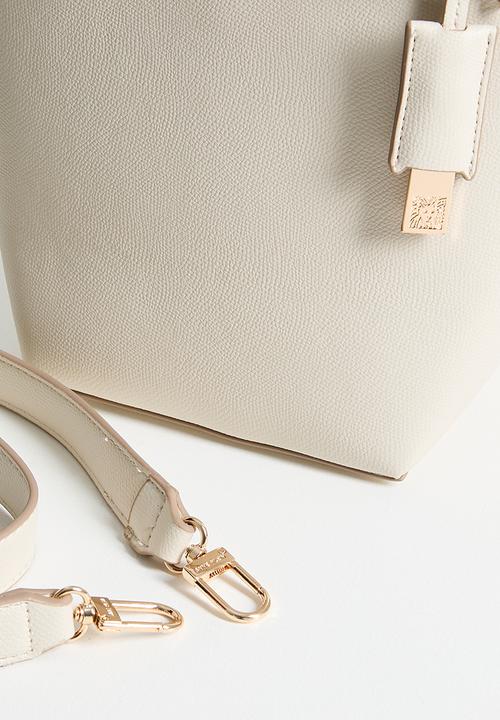 Anne Klein - Exclusive Bucket With Detachable Strap Bag-Parchment