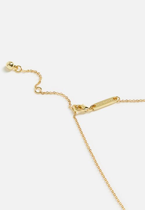 Ted Baker - Corah cosmic crystal pendant necklace-gold