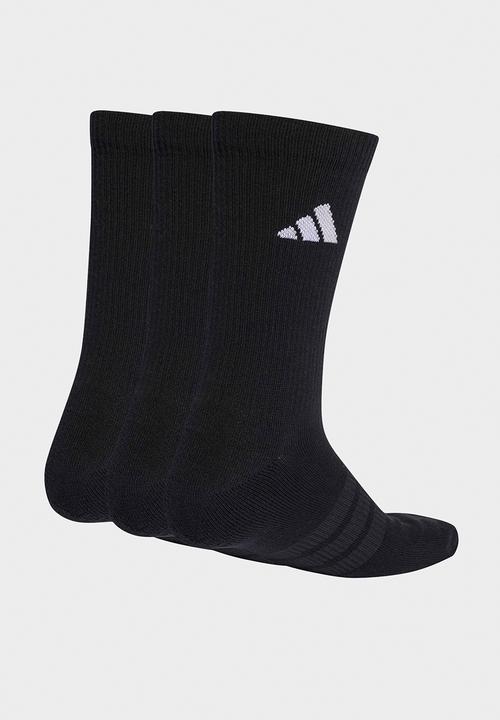 adidas Originals - Cushioned Crew Socks 3pk  - Black/black/white