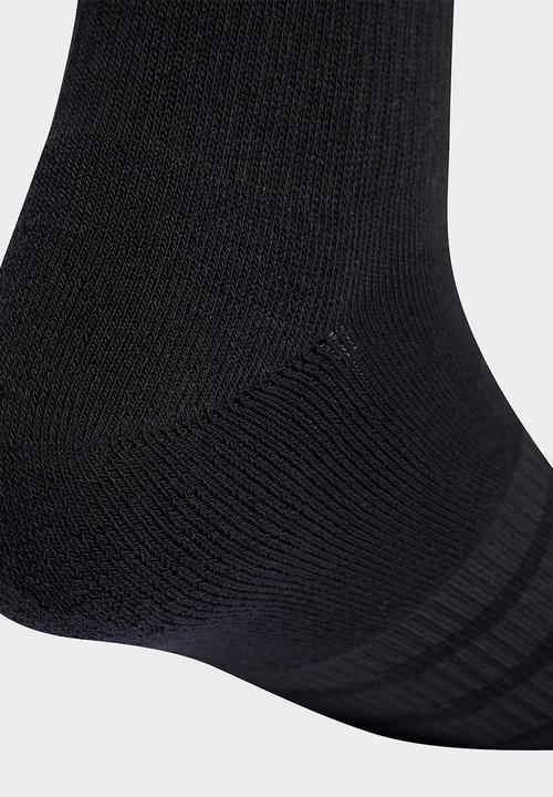 adidas Originals - Cushioned Crew Socks 3pk  - Black/black/white