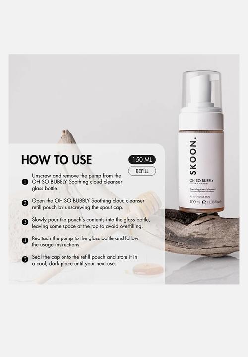 SKOON. - OH SO BUBBLY  Soothing cloud cleanser 150ml Refill