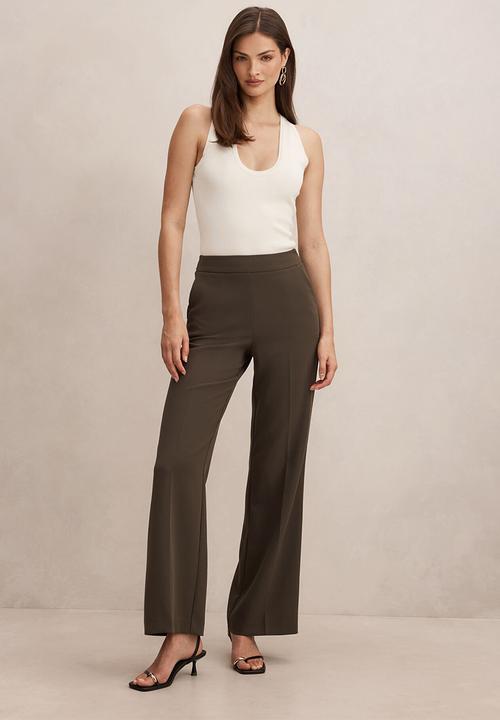 Forever New - Marissa wide leg pants  in olive suit