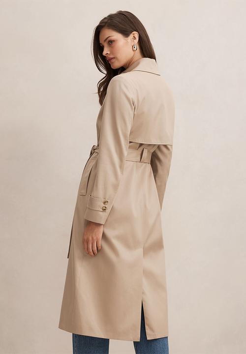 Forever New - Ricky soft trench coat in neutral