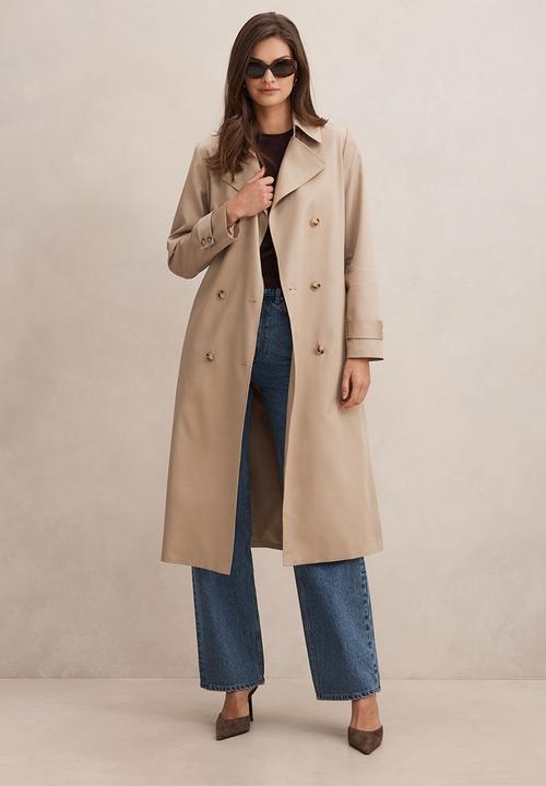 Forever New - Ricky soft trench coat in neutral