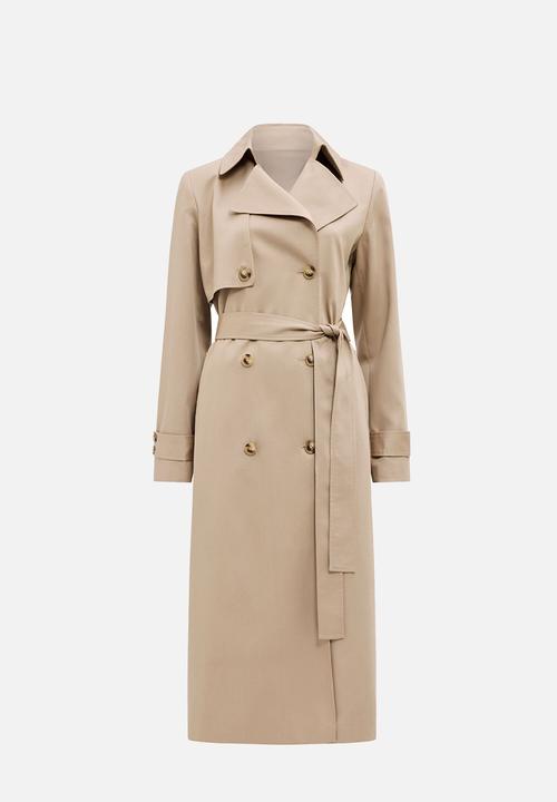 Forever New - Ricky soft trench coat in neutral