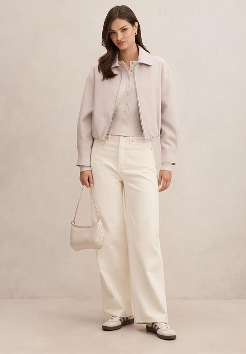 Forever New - Alexia top collar jacket in almond milk