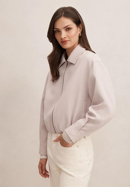 Forever New - Alexia top collar jacket in almond milk