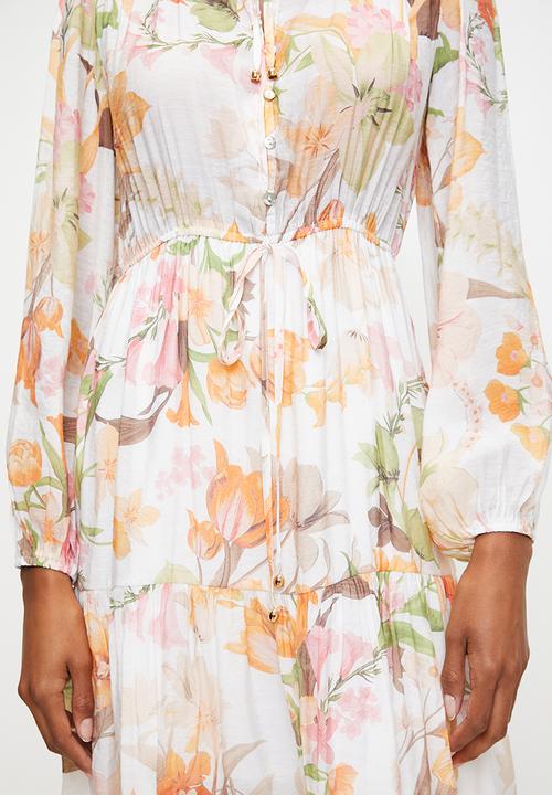 MILLA - Floral tiered mini dress - multi