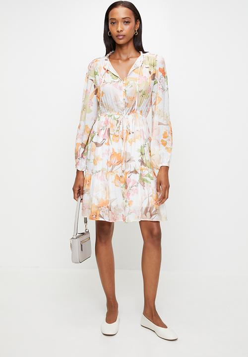 MILLA - Floral tiered mini dress - multi