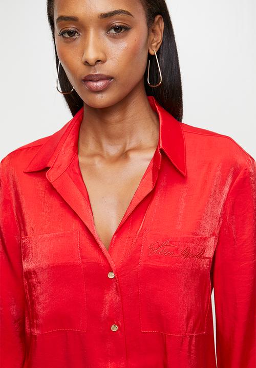 Steve Madden - Ladies kimora regular shirt  - red