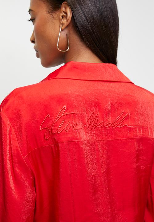 Steve Madden - Ladies kimora regular shirt  - red