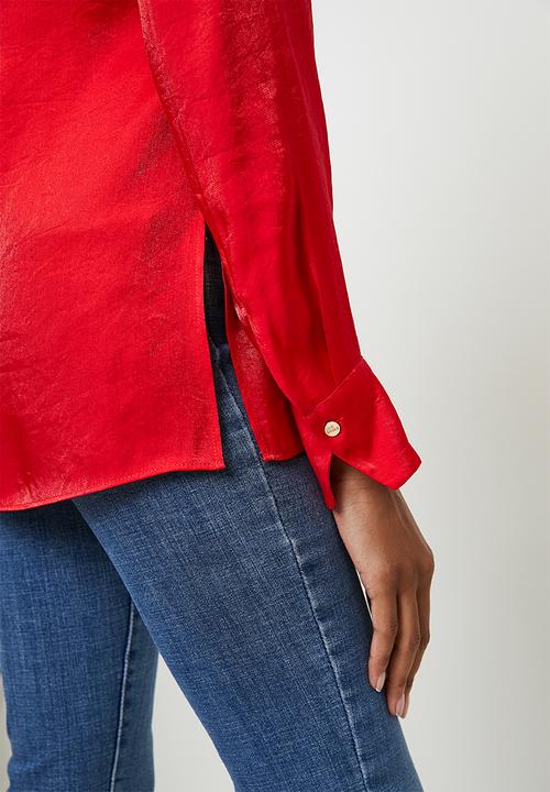 Steve Madden - Ladies kimora regular shirt  - red