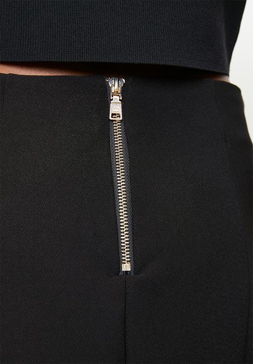 Steve Madden - Ladies lisa short skirt with buttons - black