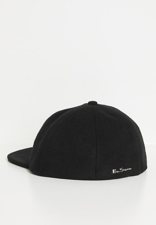 Ben Sherman - Preppy Wool Blend Cap- Black