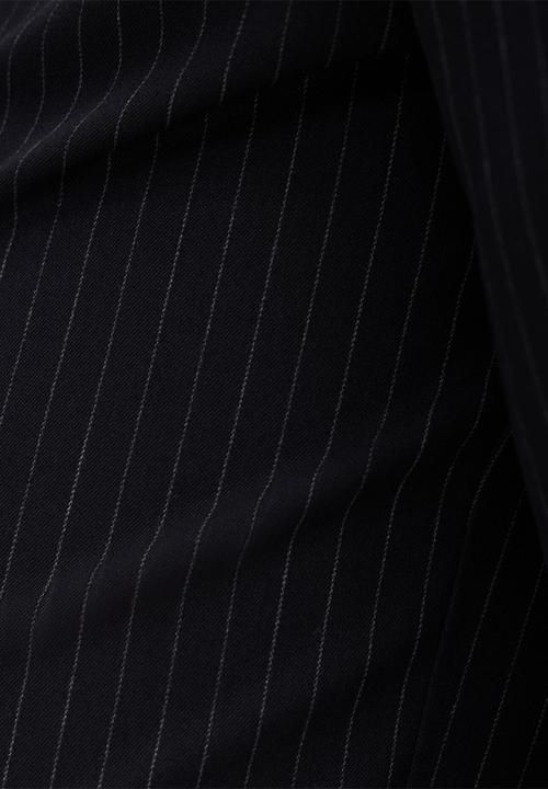 Forever New - Paloma pinstripe wide leg pants in navy 