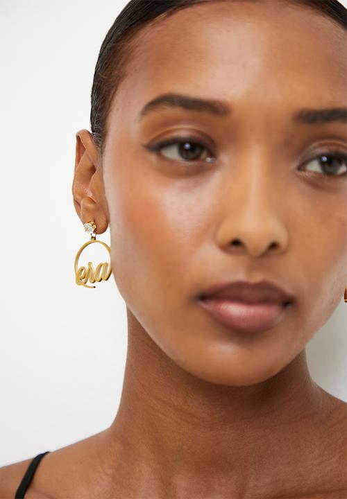 ERA by DJ Zinhle - Era Halo Mini Drop Hoops - Gold