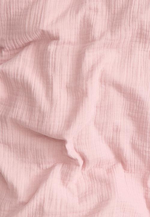 H&M - Muslin double/king duvet cover set - pink