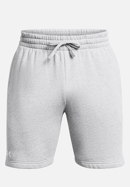 Under Armour - UA Rival Fleece Shorts - Mod Gray Light Heather /  / White