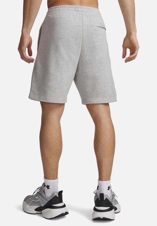 Under Armour - UA Rival Fleece Shorts - Mod Gray Light Heather /  / White