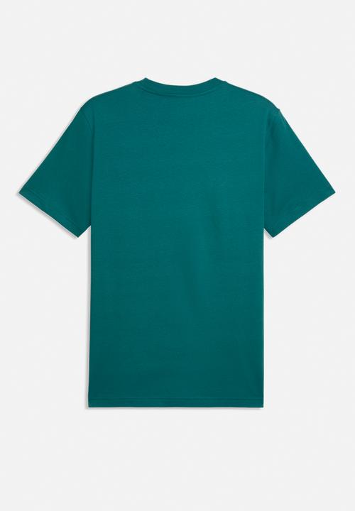 PUMA - GRAPHIC Puma Wording Tee - Emerald Ice