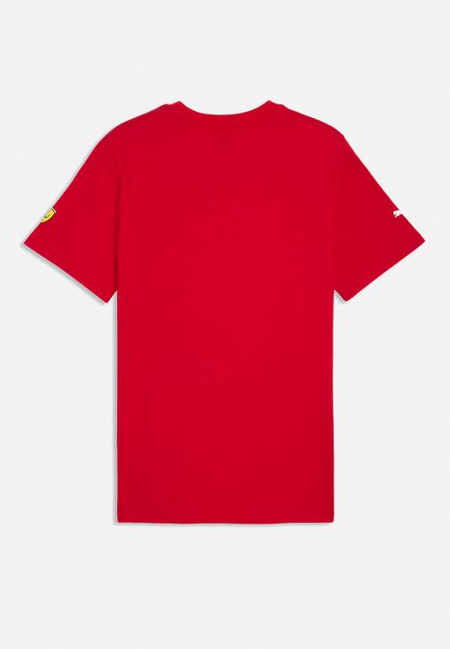 PUMA - Ferrari Tonal Shield Tee - Rosso Corsa