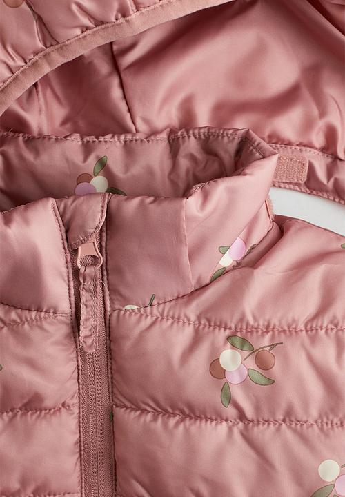 H&M - Water-repellent padded jacket - pink,multi