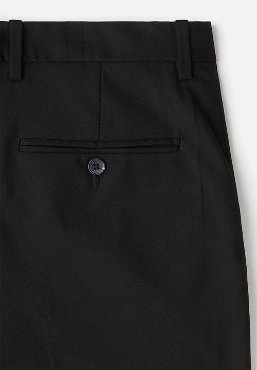 H&M - Regular fit tailored trousers - black