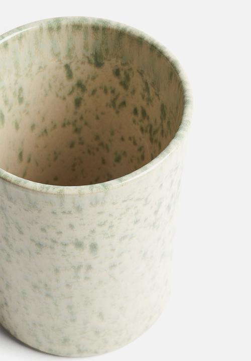 H&M - Stoneware utensil holder - green