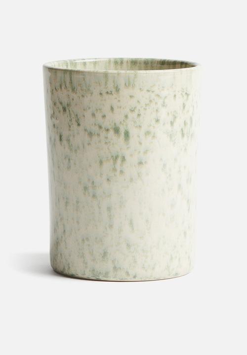 H&M - Stoneware utensil holder - green