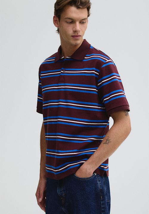 H&M - Regular fit polo shirt - red,multi