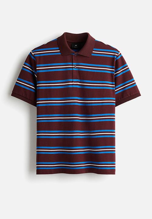 H&M - Regular fit polo shirt - red,multi