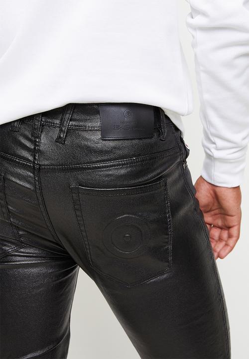 Ben Sherman - Wax Sheen Coated Slim Fit Denim - Black