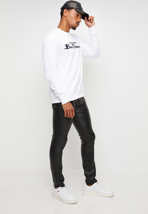 Ben Sherman - Wax Sheen Coated Slim Fit Denim - Black
