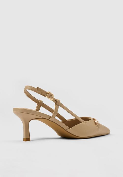 Forever New - Camille 2 slingback mid heel in neutral 