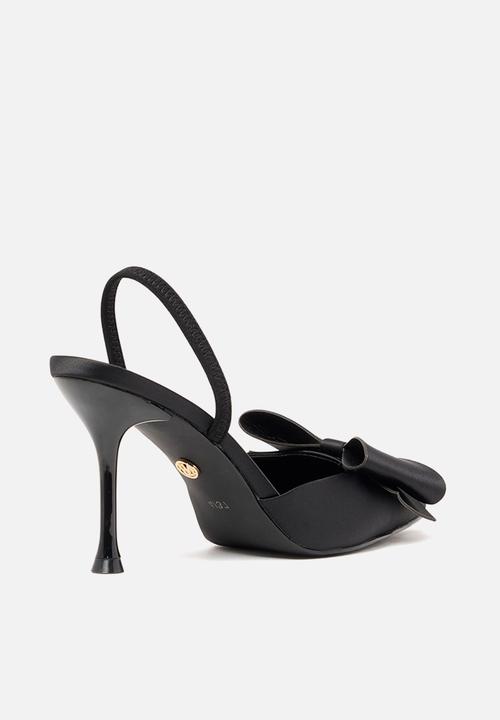 Forever New - Jenna bow trim slingback heel shoe in black