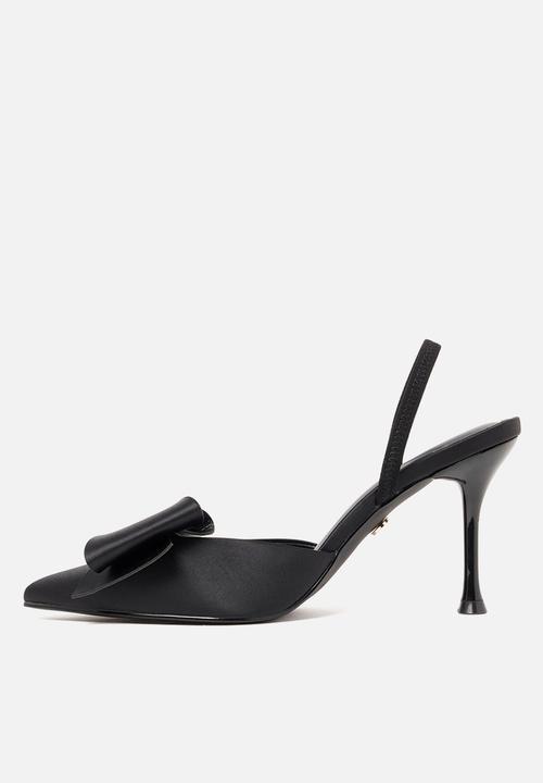 Forever New - Jenna bow trim slingback heel shoe in black