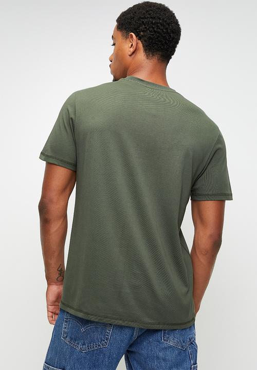 GUESS - Cn Ss Embroidery Logo Tee - Green Depths