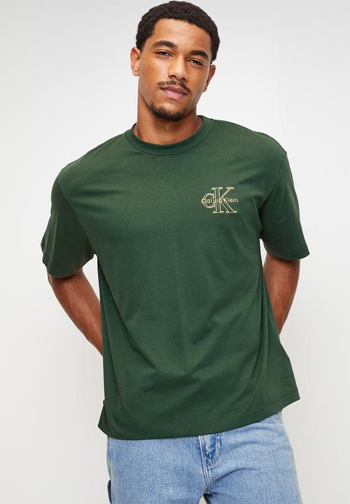 Calvin Klein - Micro Monologo Graphic Tee - Sycamore Green