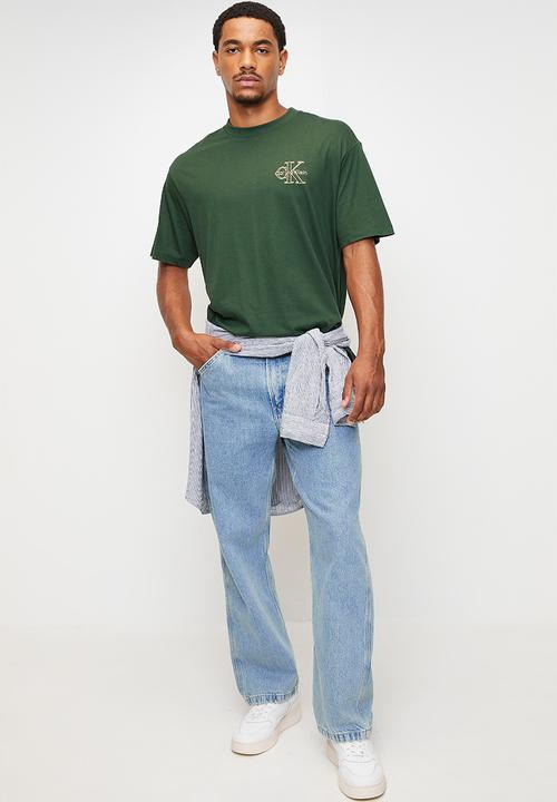 Calvin Klein - Micro Monologo Graphic Tee - Sycamore Green