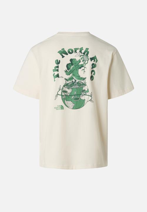 The North Face - Retro Earth Relaxed Short Sleeve Tee-Graphic - White Dune