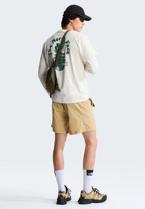 The North Face - Retro Earth Relaxed Short Sleeve Tee-Graphic - White Dune